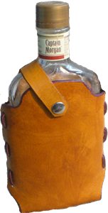 Leather Pint Alcohol Cover