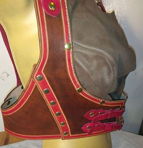 Girls Steampunk Harness in Red