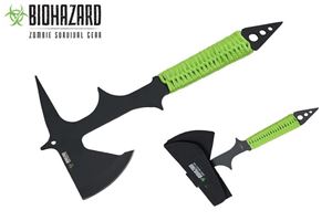 15.5" Biohazard Zombie Survival Tomahawk Axe