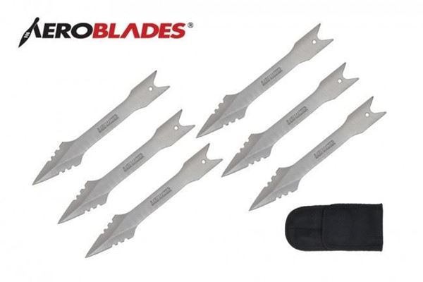 Aeroblades 6 Piece Throwing Knife Set.