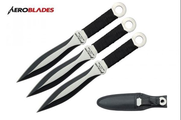 9" Overall Length Two Tone Throwing Knives