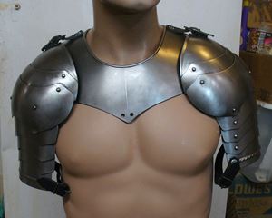 armor gorget on mannequin