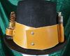 Top Hat Back w/Flask on Leather Band